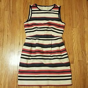 J Crew Striped Sleeveless Dress